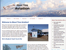 Tablet Screenshot of abouttimeaviation.com